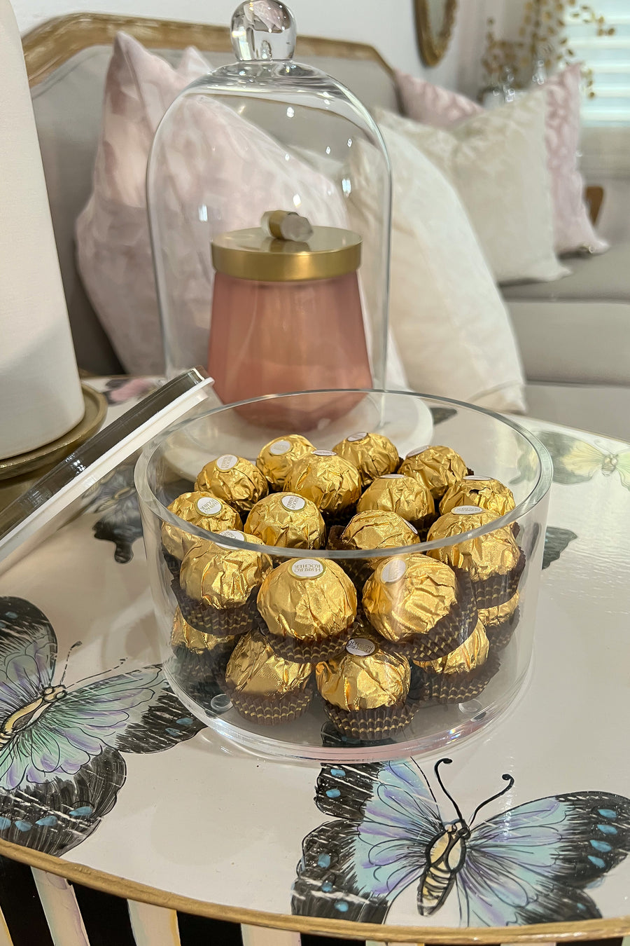 صندوق أبيض وأسود أكريليك