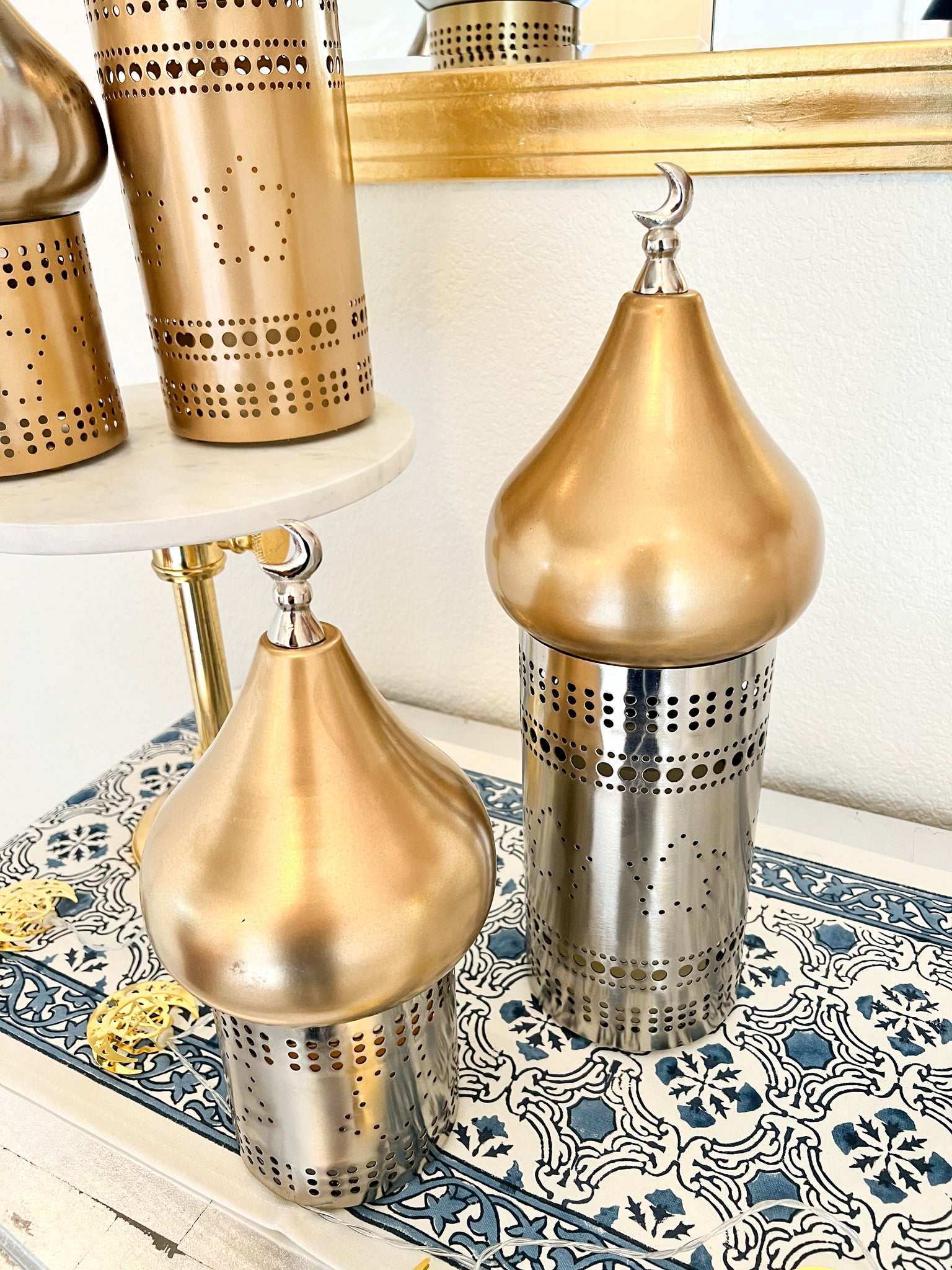 I loved the salt and pepper shakers shaped like minarets. There
