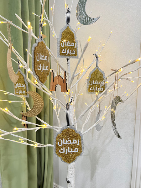 Arabic Ramadan Mubarak Acrylic Ornaments